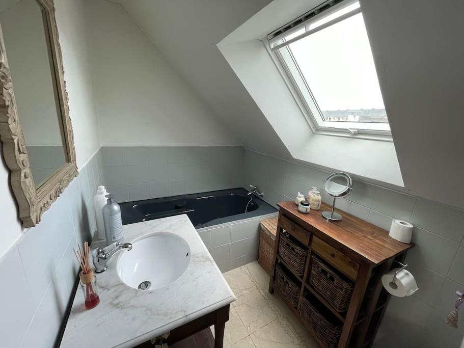 Maison Spacieuse Avec Jardin Et Salle De Sport Saint-Brieuc Eksteriør bilde